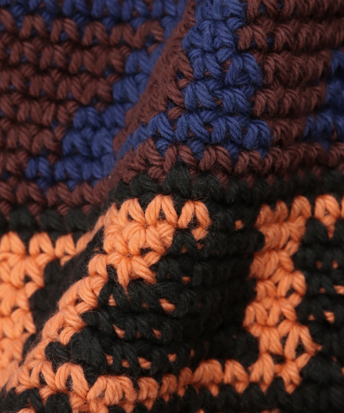 SUBLIME(サブライム)の「SUBLiMEROW / サブライムロー FINE HANDKNIT HAT(ニットキャップ/ビーニー・レディース・チャコールグレー/ライトグリーン・FREE)」の7枚目の写真