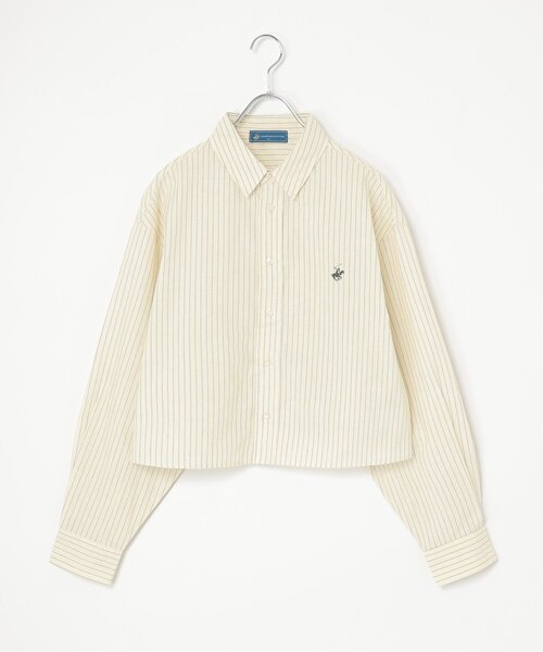 notch.(ノッチ)の「BEVERLY HILLS POLO CLUB クロップドシャツ(シャツ/ブラウス・レディース・サックスブルー/ブルー系/イエロー系/オレンジ系・M)」の3枚目の写真