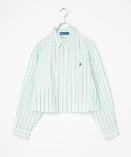 notch.(ノッチ)の「BEVERLY HILLS POLO CLUB クロップドシャツ(シャツ/ブラウス・レディース・サックスブルー/ブルー系/イエロー系/オレンジ系・M)」の1枚目の写真