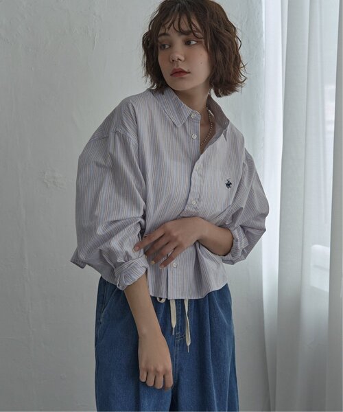 notch.(ノッチ)の「BEVERLY HILLS POLO CLUB クロップドシャツ(シャツ/ブラウス・レディース・サックスブルー/ブルー系/イエロー系/オレンジ系・M)」の20枚目の写真