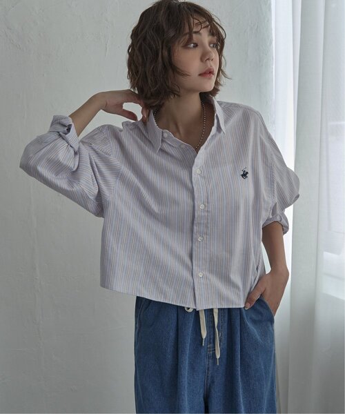 notch.(ノッチ)の「BEVERLY HILLS POLO CLUB クロップドシャツ(シャツ/ブラウス・レディース・サックスブルー/ブルー系/イエロー系/オレンジ系・M)」の21枚目の写真