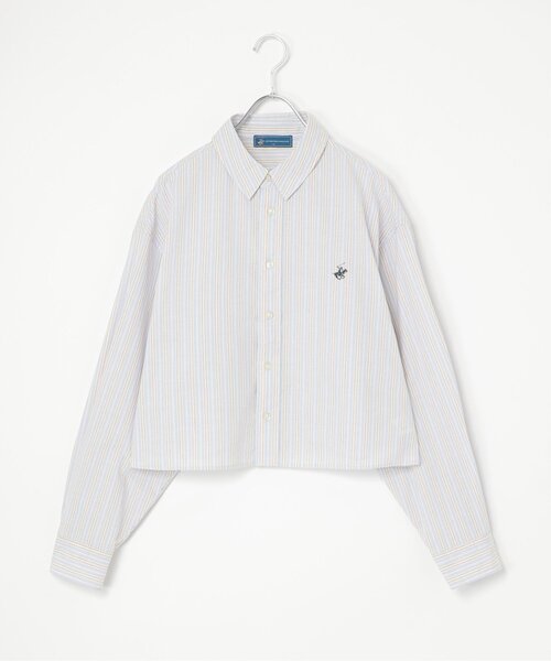 notch.(ノッチ)の「BEVERLY HILLS POLO CLUB クロップドシャツ(シャツ/ブラウス・レディース・サックスブルー/ブルー系/イエロー系/オレンジ系・M)」の5枚目の写真