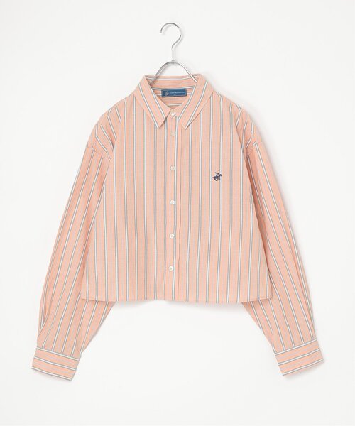 notch.(ノッチ)の「BEVERLY HILLS POLO CLUB クロップドシャツ(シャツ/ブラウス・レディース・サックスブルー/ブルー系/イエロー系/オレンジ系・M)」の6枚目の写真