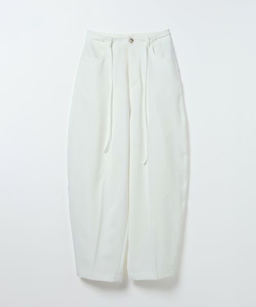 JEANASIS(ジーナシス)の「バックタックコクーンパンツ/663465(スラックス・レディース・ホワイト/グレー系その他/ブラック・SMALL/MEDIUM)」の2枚目の写真