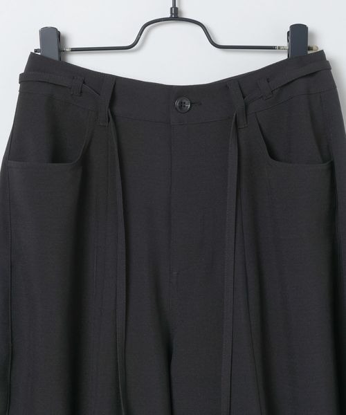 JEANASIS(ジーナシス)の「バックタックコクーンパンツ/663465(スラックス・レディース・ホワイト/グレー系その他/ブラック・SMALL/MEDIUM)」の12枚目の写真