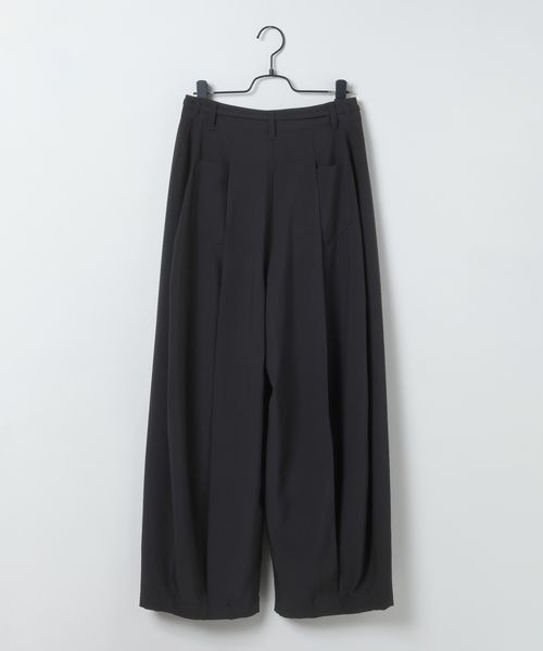 JEANASIS(ジーナシス)の「バックタックコクーンパンツ/663465(スラックス・レディース・ホワイト/グレー系その他/ブラック・SMALL/MEDIUM)」の11枚目の写真