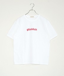 サラリト天竺　プリントT GLUCKLICH