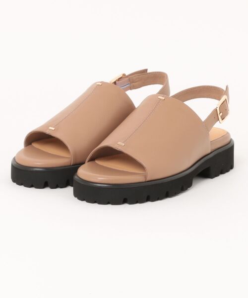 MACKINTOSH PHILOSOPHY（ﾏｯｷﾝﾄｯｼｭ ﾌｨﾛｿﾌｨｰ）の「トラックソールカバードサンダル（サンダル・レディース・ブラック/キャメル・S(22.5cm)/L(24.5cm)/M(23.5cm)）」の2枚目の写真