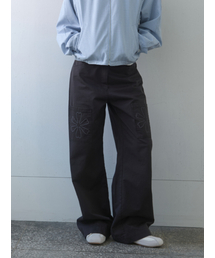 Clover Pocket Pants Black