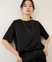 ROPE' | ドレープサテンティーブラウス/セットアップ対応・イージーケア(シャツ/ブラウス)