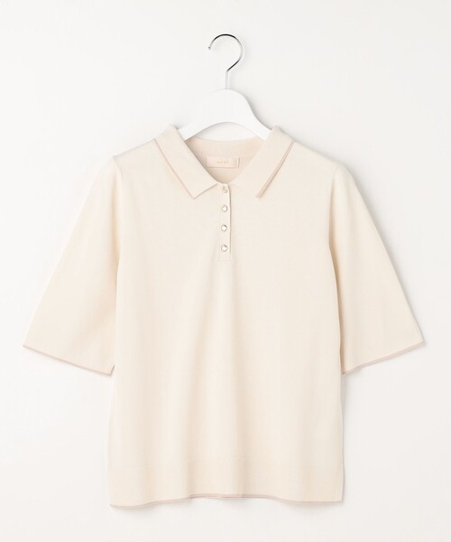 ANY SIS(エニィスィス)の「【アイスタッチ】ポロ ニット(ニット/セーター・レディース・スカイブルー系/ライトグレー系/グレー系/アイボリー系・X-SMALL)」の13枚目の写真