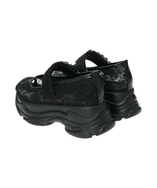 F i.n.t（フィント）の「レース使いスニーカーサンダル（サンダル・レディース・ブラック/オフホワイト・L/M/S）」の9枚目の写真