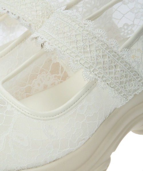 F i.n.t（フィント）の「レース使いスニーカーサンダル（サンダル・レディース・ブラック/オフホワイト・L/M/S）」の12枚目の写真