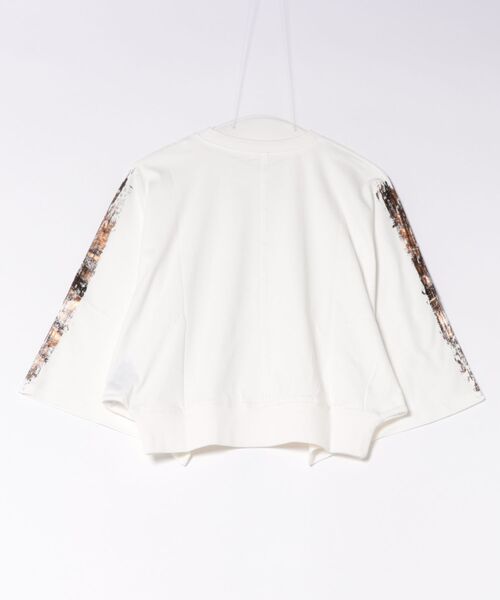 ATSURO TAYAMA(アツロウタヤマ)の「スムースコットン箔プリントドルマントップス(Tシャツ/カットソー・レディース・ホワイト/ブラック・M)」の12枚目の写真