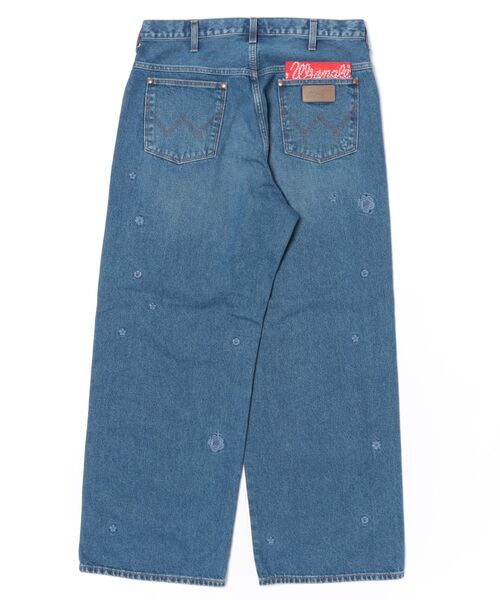 Lee（リー）の「Wrangler/ラングラー【US ORIGINAL】ワイドジーンズ フラワーエンブロイダリー　刺繍（デニムパンツ・メンズ・ブルー・SMALL/MEDIUM/LARGE）」の2枚目の写真