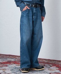 Lee | Wrangler/ラングラー【US ORIGINAL】ワイドジーンズ フラワーエンブロイダリー　刺繍(デニムパンツ)