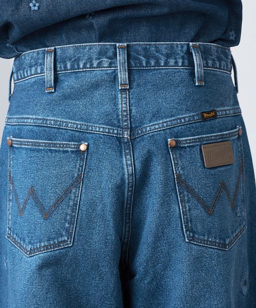Lee（リー）の「Wrangler/ラングラー【US ORIGINAL】ワイドジーンズ フラワーエンブロイダリー　刺繍（デニムパンツ・メンズ・ブルー・SMALL/MEDIUM/LARGE）」の5枚目の写真