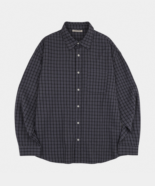 LETTERCOMO（レテルコモ）の「クローズリングルチェックシャツチャコール（シャツ/ブラウス・レディース・その他・MEDIUM/LARGE）」の2枚目の写真