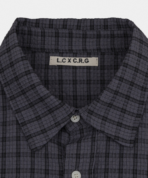 LETTERCOMO（レテルコモ）の「クローズリングルチェックシャツチャコール（シャツ/ブラウス・レディース・その他・MEDIUM/LARGE）」の4枚目の写真