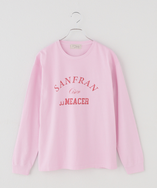 IENA（イエナ）の「J.J.Mercer/ジェイジェイマーサー PRINTLONGSLEEVE T SHIRTS Tシャツ（Tシャツ/カットソー・レディース・ホワイト/ピンク・FREE）」の2枚目の写真