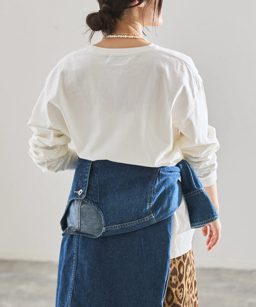 IENA（イエナ）の「J.J.Mercer/ジェイジェイマーサー PRINTLONGSLEEVE T SHIRTS Tシャツ（Tシャツ/カットソー・レディース・ホワイト/ピンク・FREE）」の5枚目の写真