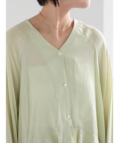 Te chichi（テチチ）の「イレギュラーヘムチュニックブラウス（チュニック・レディース・グリーン系その他/ベージュ/オフホワイト・F）」の16枚目の写真