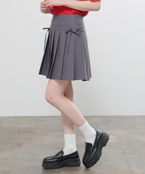 Honeys（ハニーズ）の「裏地パンツ付ミニプリーツスカート（スカート・キッズ・ブラウン/ブラック/ヘザーチャコール・150cm/L/M/S）」の8枚目の写真