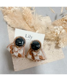 【Lily accessory】インド刺繡ピアス(MA)