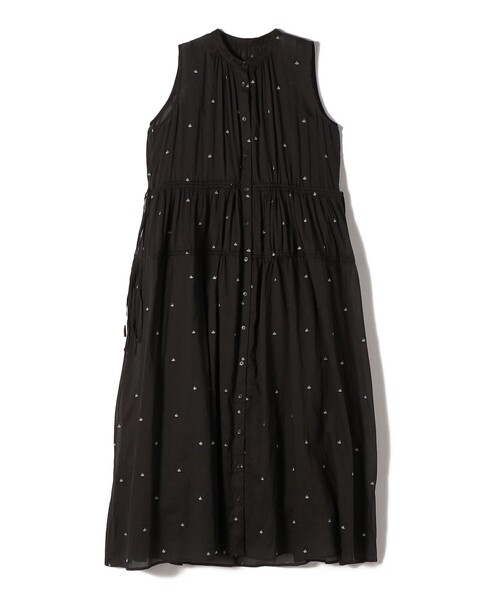 SHIPS（シップス）の「〈手洗い可能〉コットン オーガンジー 刺繍 ウエスト ドロスト ワンピース（ワンピース・レディース・ブラック/カーキ・ONE SIZE）」の17枚目の写真