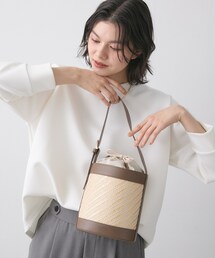 Dessin | ストライプ柄バッグコンビバケツショルダー(ショルダーバッグ)