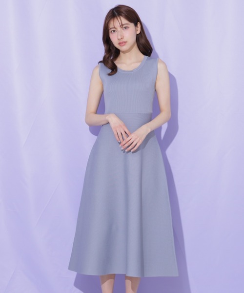 JILL by JILL STUART（ジルバイジルスチュアート）の「ニットジャケットセットアップ（ワンピース・レディース・ブルー/ネイビー/ピンク・FREE）」の12枚目の写真