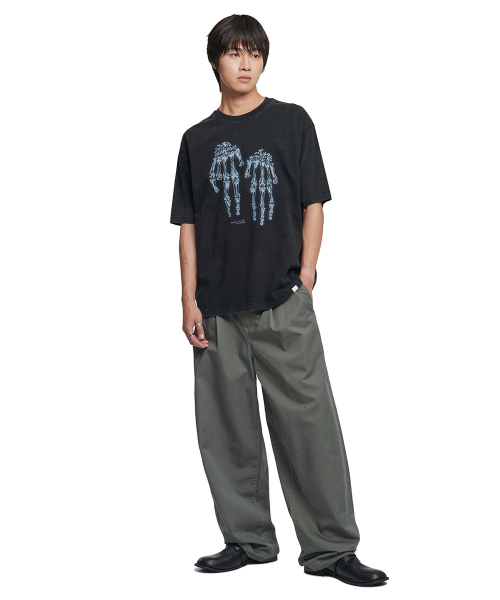 NOMANUAL(NOMANUAL)の「METAL F.S T-SHIRT - WASHED BLACK(Tシャツ/カットソー・レディース・その他・MEDIUM/LARGE/SMALL/X-LARGE)」の3枚目の写真