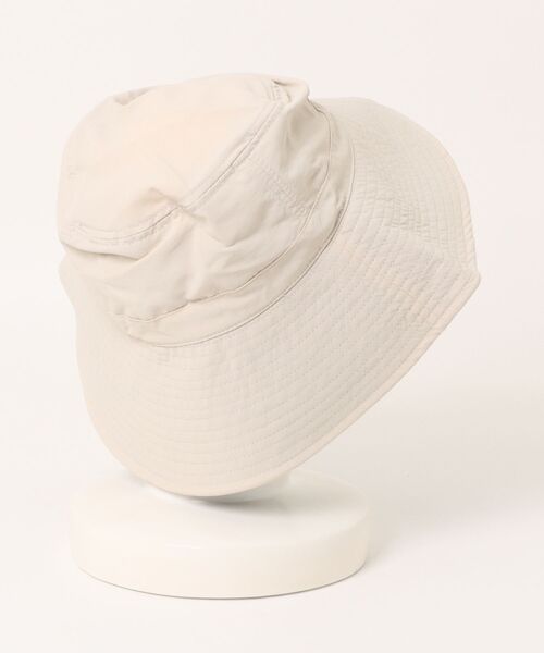 BEN DAVIS（ベンデイビス）の「【BEN DAVIS/ベンデイビス】LONG BRIM NYLON SUN HAT ロングブリムナイロンサンハット サファリハット 紫外線対策 つば広 あご紐付き アウトドア キャンプ フェス（ハット・メンズ・ベージュ/ライトベージュ/ブラック・FREE）」の5枚目の写真