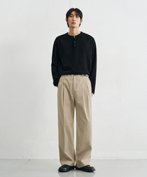 ワイドバンディングチノパンツ [L.BEIGE]