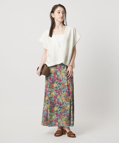 SACRA(サクラ)の「<SACRA>ラスティック Vネック トップ(シャツ/ブラウス・レディース・ホワイト/ベージュ・38)」の15枚目の写真