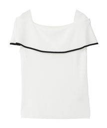 Tiara | オフショルダーリブニット(ニット/セーター)