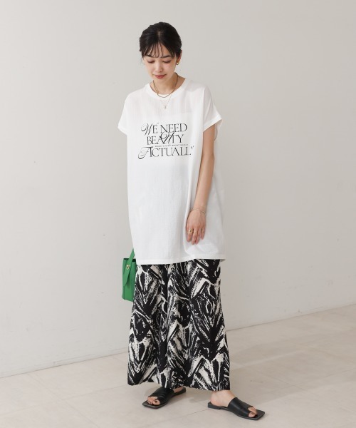 Bou Jeloud(ブージュルード)の「サッカーロゴチュニック(Tシャツ/カットソー・レディース・オフホワイト・FREE)」の10枚目の写真