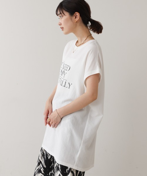 Bou Jeloud(ブージュルード)の「サッカーロゴチュニック(Tシャツ/カットソー・レディース・オフホワイト・FREE)」の13枚目の写真