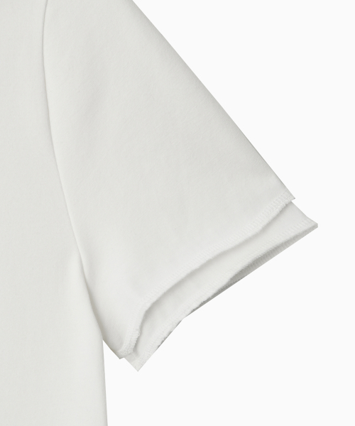 OHESHIO(オヘシオ)の「HOODED LAYERED CAP SLEEVE T-SHIRT, WHITE(パーカー・レディース・その他・FREE)」の9枚目の写真