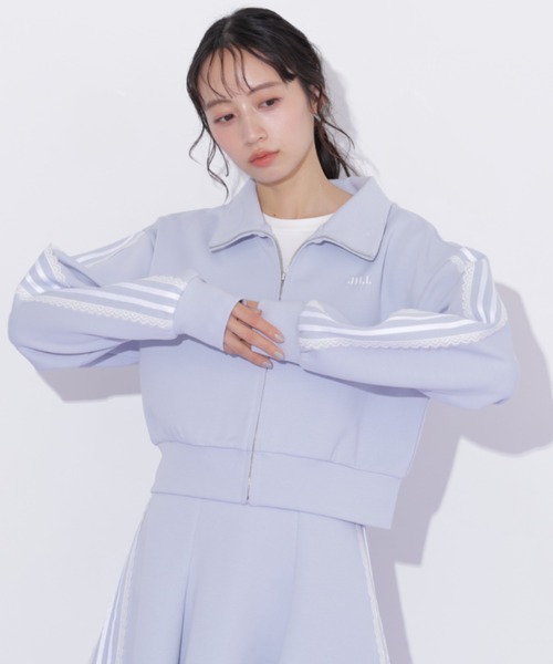 JILL by JILL STUART(ジルバイジルスチュアート)の「配色ラインレースジャケット(その他アウター・レディース・ブルー/ピンク/ネイビー・FREE)」の3枚目の写真