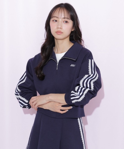 配色ラインレースジャケット（その他アウター）｜JILL by JILL STUART