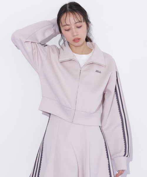 JILL by JILL STUART(ジルバイジルスチュアート)の「配色ラインレースジャケット(その他アウター・レディース・ブルー/ピンク/ネイビー・FREE)」の10枚目の写真