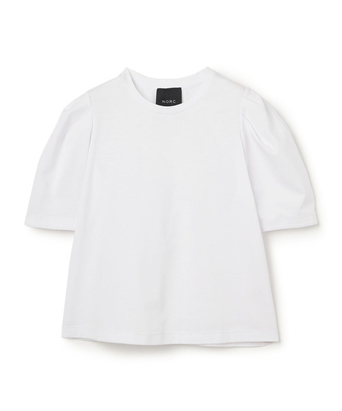 N.O.R.C（ノーク）の「タックハーフスリーブトップス【CLEAN MOTION】（Tシャツ/カットソー・レディース・ブラック/ホワイト・フリー）」の17枚目の写真