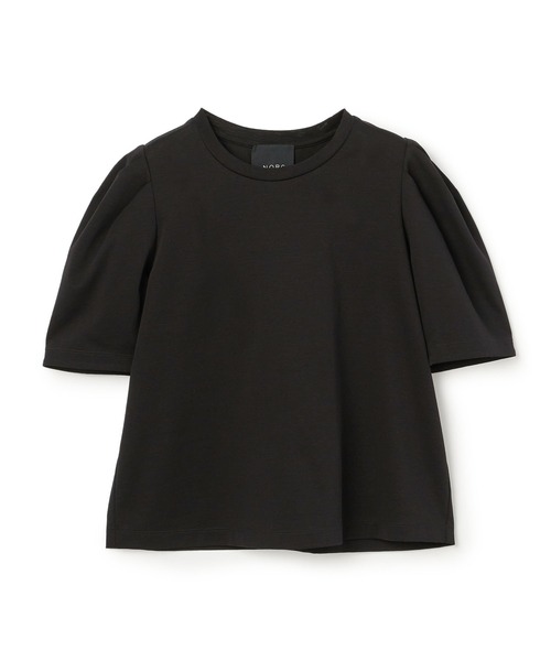 N.O.R.C（ノーク）の「タックハーフスリーブトップス【CLEAN MOTION】（Tシャツ/カットソー・レディース・ブラック/ホワイト・フリー）」の10枚目の写真