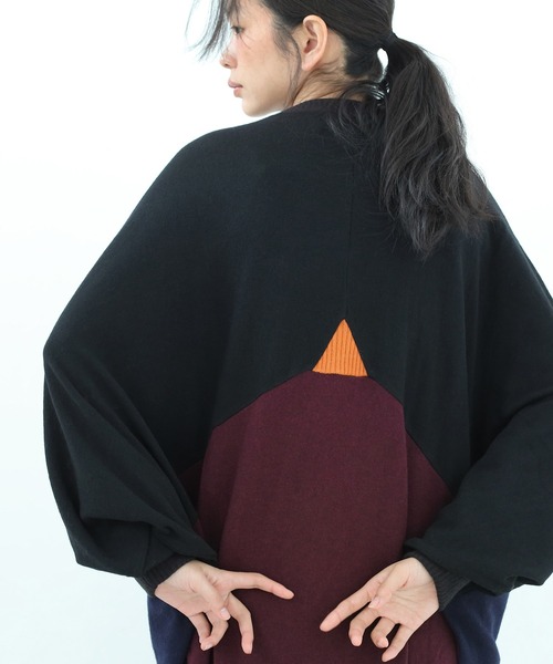 BEDSIDEDRAMA(ベットサイドドラマ)の「Pattern Switch Wide Dress(ワンピース・レディース・グレー/ブラック・2/1)」の13枚目の写真