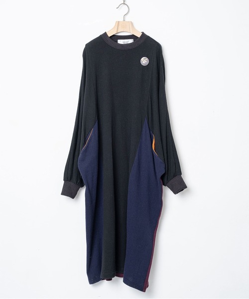 BEDSIDEDRAMA(ベットサイドドラマ)の「Pattern Switch Wide Dress(ワンピース・レディース・グレー/ブラック・2/1)」の18枚目の写真