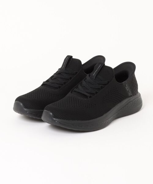 SKECHERS(スケッチャーズ)の「【SKECHERS】スリップインズ SLADE - QUINTO(スニーカー・メンズ・オレンジ/ブラック×ブラック・25.0cm/25.5cm/26.0cm/26.5cm/27.0cm/28.0cm)」の2枚目の写真