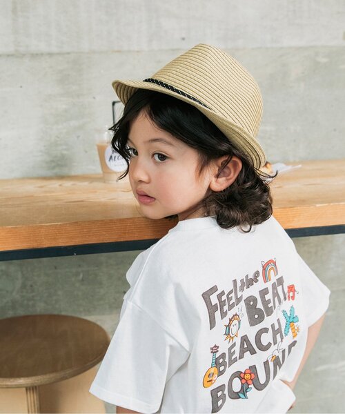 BREEZE(ブリーズ)の「ペーパーハット(ハット・キッズ・ベージュ/オフホワイト・56/54/52/50)」の12枚目の写真