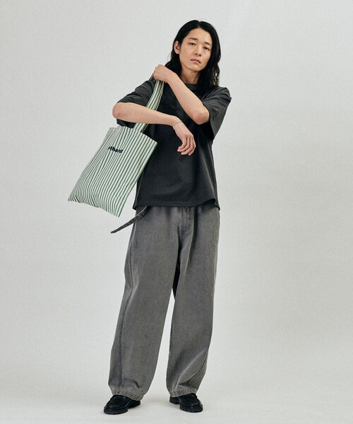 FREAK'S STORE(フリークスストア)の「BELTED WIDE DENIM / ベルテッド ワイドデニムパンツ(デニムパンツ・メンズ・ブルー/グレー/サックスブルー・LARGE/MEDIUM)」の5枚目の写真