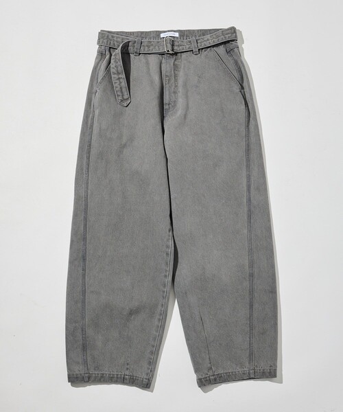 FREAK'S STORE(フリークスストア)の「BELTED WIDE DENIM / ベルテッド ワイドデニムパンツ(デニムパンツ・メンズ・ブルー/グレー/サックスブルー・LARGE/MEDIUM)」の7枚目の写真